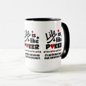 LEVEN ALS AANGEPASTE mokken VOOR POKER (Voorkant rechts)