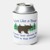 Leven als een Beer Blikjeskoeler (Blikje Achterkant)