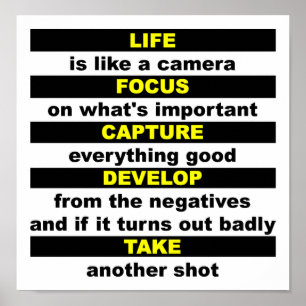 Leven als een Camera Grappige Poster