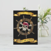 LEVEN ALS EEN CAPTAINEPARTIJ ZOALS EEN PIRAAT KAART (Staand voorkant)