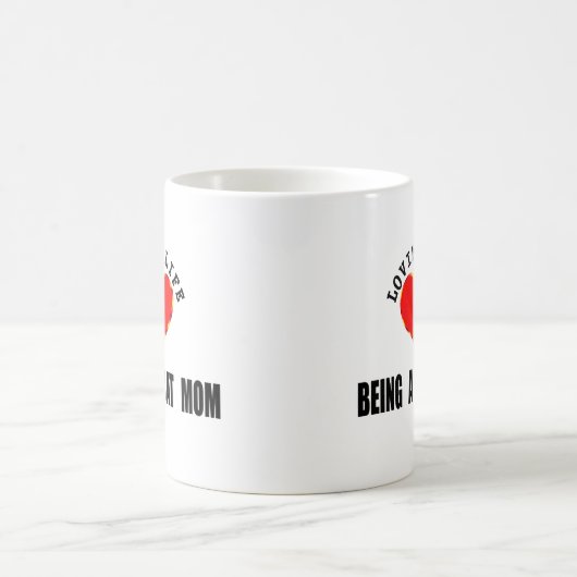 Leven als een kat moeder koffiemok (Center)