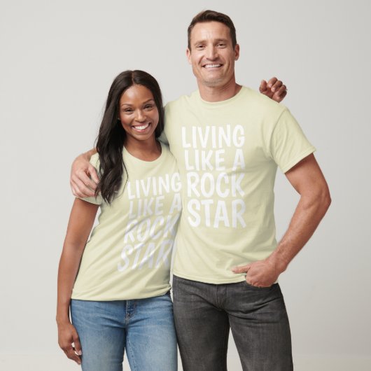 LEVEN ALS EEN ROCKSTAR-Mannen Funny T-shirts (Unisex)