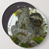 Leven als een sleuf ronde button 6,0 cm (Voorkant /achterkant)