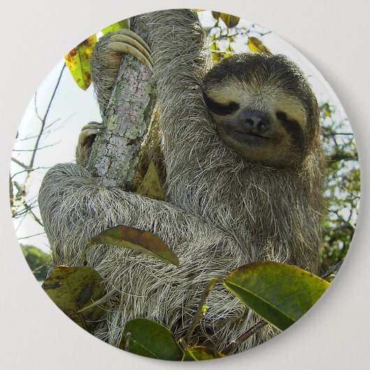 Leven als een sleuf ronde button 6,0 cm (Voorkant)