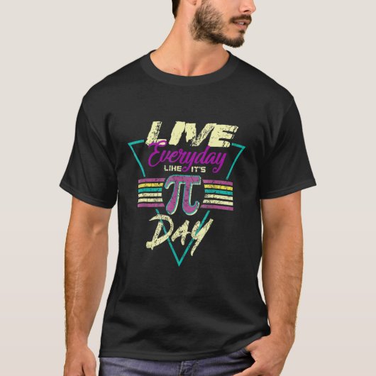Leven als het is Pi Day Funny 3 14 Wiskunde Tea T-shirt (Voorkant)
