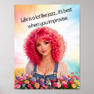 Leven als Jazz Poster