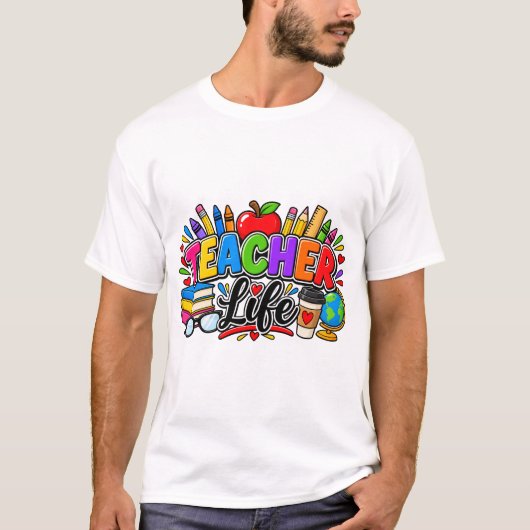 Leven als Leraar T-shirt (Voorkant)