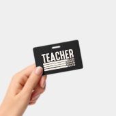 Leven als leraar terug naar school badge (Handheld)
