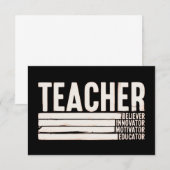 Leven als leraar terug naar school bedankkaart (Voorkant / Achterkant)