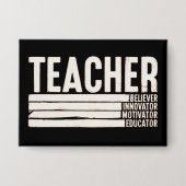 Leven als leraar terug naar school button (Voorkant)