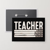 Leven als leraar terug naar school button (Voorkant / Achterkant)
