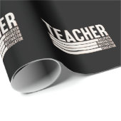 Leven als leraar terug naar school cadeaupapier (Rol Hoek)