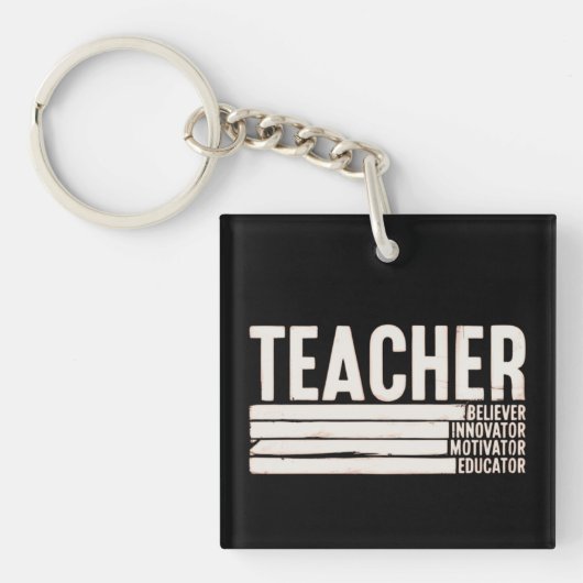 Leven als leraar terug naar school sleutelhanger (Voorkant)