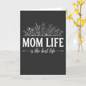 Leven Als Moeder Is Het Beste Leven Spreuk Cute Fl Kaart (Gele Bloem)