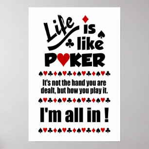 LEVEN ALS POKER-poster Poster