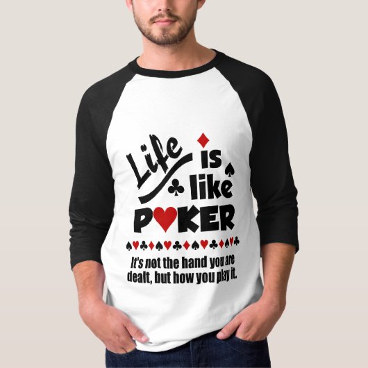 LEVEN ALS POKER-shirten EN -jassen T-shirt (Voorkant)