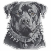 Leven als Rottweiler met Spike Caller Sticker (Voorkant)