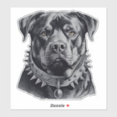 Leven als Rottweiler met Spike Caller Sticker (Vel)