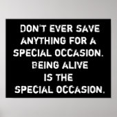 Leven als speciale voorvallen - PosterPrint Poster (Voorkant)