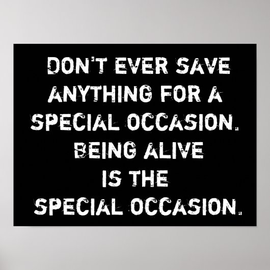 Leven als speciale voorvallen - PosterPrint Poster (Voorkant)