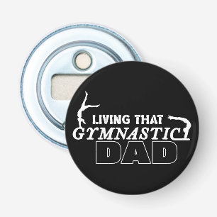 Leven als turnvader Verjaardag Tumbling Liefhebber Button Flesopener