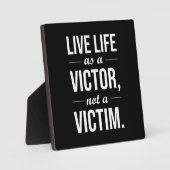 Leven als Victor, geen slachtoffer Fotoplaat (Voorkant)