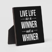 Leven als winnaar, geen groothandelaar - Motivatie Fotoplaat (Voorkant)