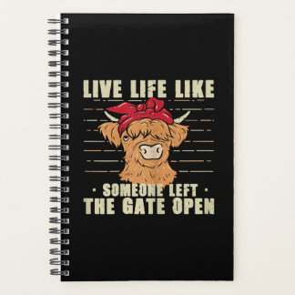 Leven alsof iemand de Gate Open Koe Gift heeft ver Planner