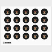 Leven alsof iemand de Gate Open Koe Gift heeft ver Ronde Sticker (Vel)