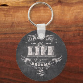Leven altijd het leven van je droomgrunge sleutelhanger (Voorkant)