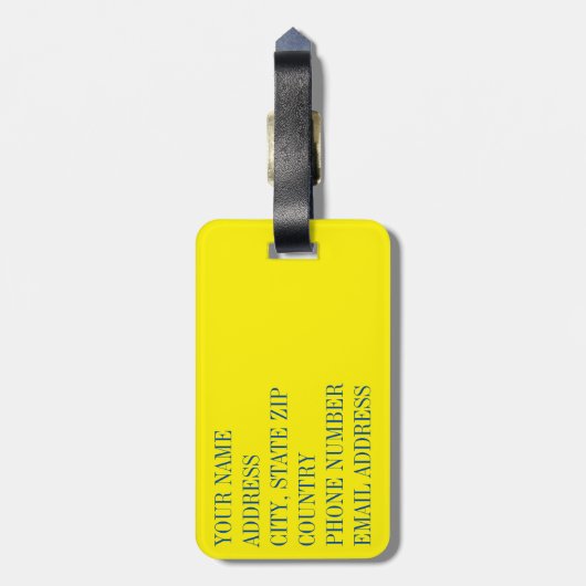 Leven Bagagelabel (Achterkant verticaal)