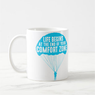 Leven Begint Aan Het Eind Van Je Comfortzone Funny Koffiemok