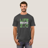 Leven begint bij 200 mph Auto T-shirt (Voorkant volledig)