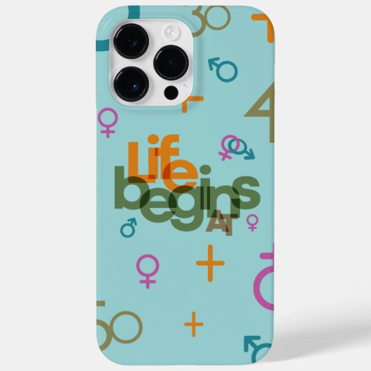 Leven Begint Bij (Aanpassen) | Case-Mate iPhone Case (Achterkant)