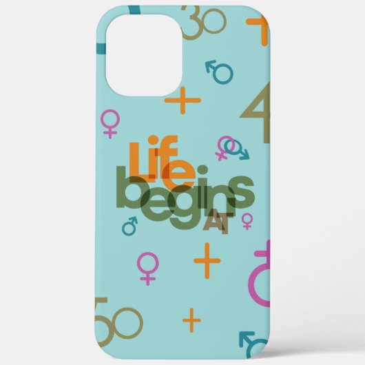 Leven Begint Bij (Aanpassen) | Case-Mate iPhone Case (Achterkant)
