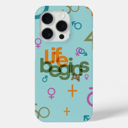 Leven Begint Bij (Aanpassen) | Case-Mate iPhone Case (Achterkant)