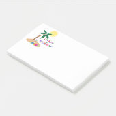 Leven Begint Bij Pensionering, Tropisch Strand, Post-it® Notes (Schuin)