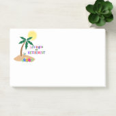Leven Begint Bij Pensionering, Tropisch Strand, Post-it® Notes (Kantoor)
