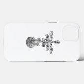 Leven begint na het gitaar spelen. zwart & wit Case-Mate iPhone case (Achterkant (horizontaal))