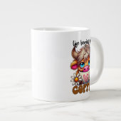 Leven Begint Na Koffie Grote Koffiekop (Voorkant rechts)
