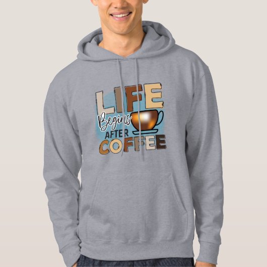Leven Begint Na Koffie Hoodie (Voorkant)
