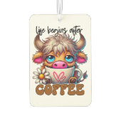 Leven Begint Na Koffie Luchtverfrisser (Achterkant)