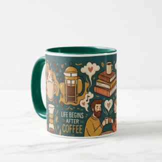 Leven Begint Na Koffie Mok