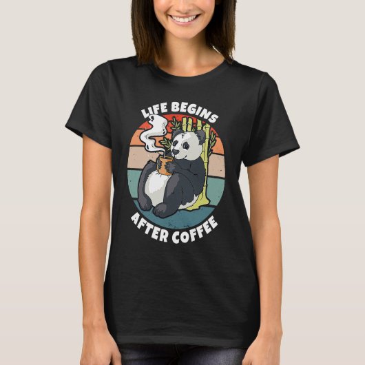 Leven Begint Na Koffie T-shirt (Voorkant)