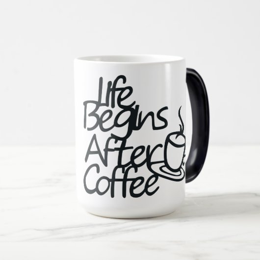 LEVEN BEGINT NA Mok KOFFIE Morphing (Voorkant rechts)