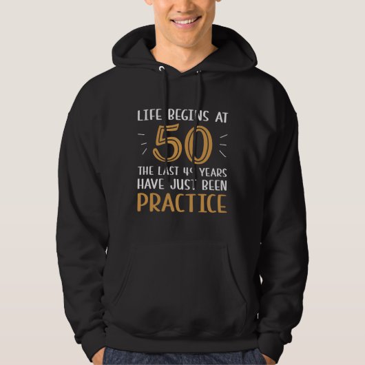 Leven Begint Op 50 Hoodie (Voorkant)