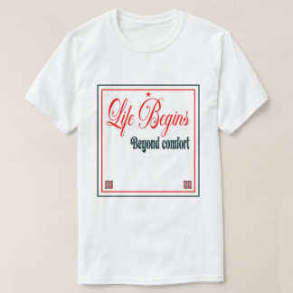 Leven Begint Voorbij Gemak T-shirt