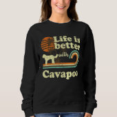 Leven Beter Cavapoo Hond Mam Pap Trui (Voorkant)