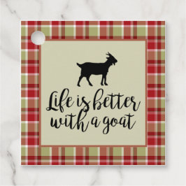 Leven beter dan gepolijst geit bedankjes labels