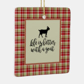 Leven beter dan gepolijst geit keramisch ornament (Rechts)